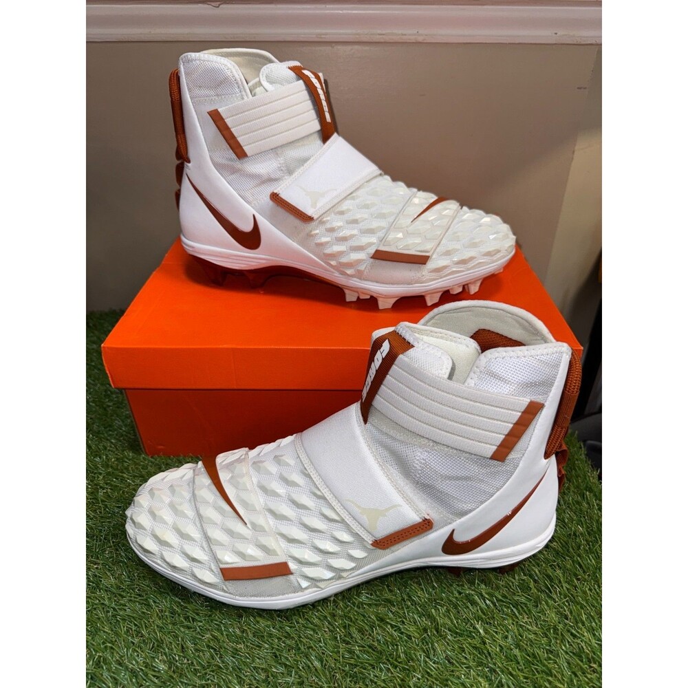 Nike Force Savage Elite 2 SMU PE Texas Longhorns Football Cleats 13.5 CI9868-101